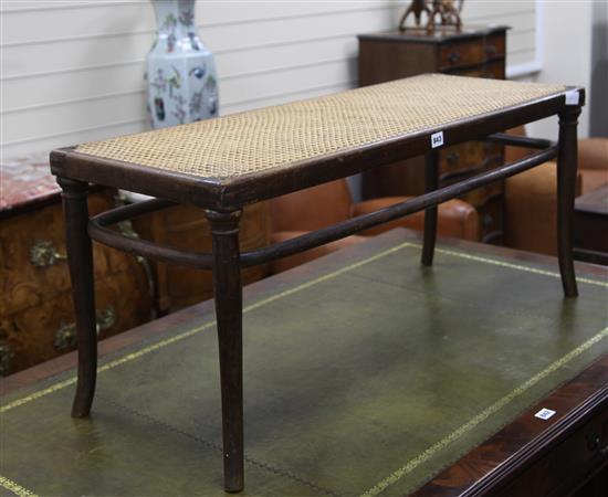 A bentwood Bench W.99cm